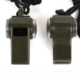 Outdoor Emergency Whistle with Compass Thermometer